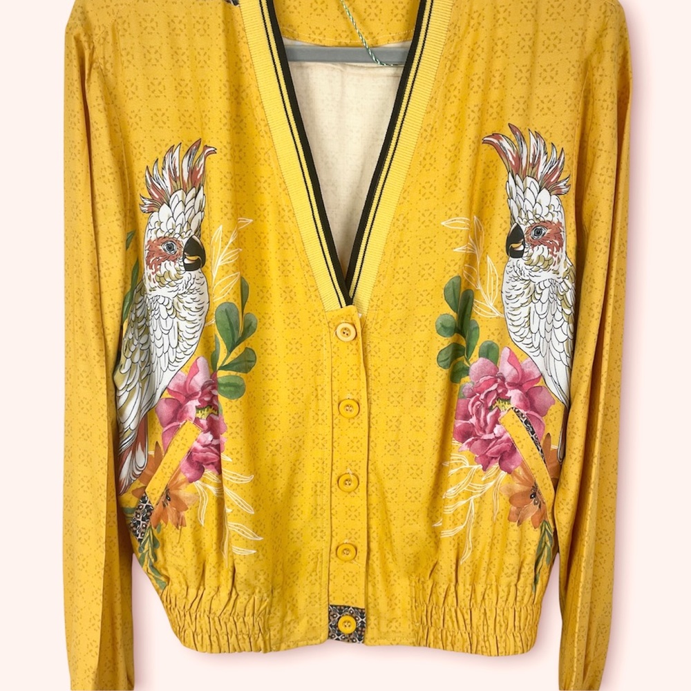 Spring Yellow Bomber Jacket - Picture 7 of 11